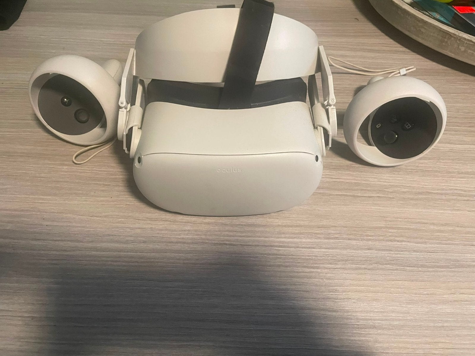 Oculus Quest 2 VR-bril met controllers, Spelcomputers en Games, Virtual Reality, Ophalen of Verzenden, Gebruikt, VR-bril, Overige platformen