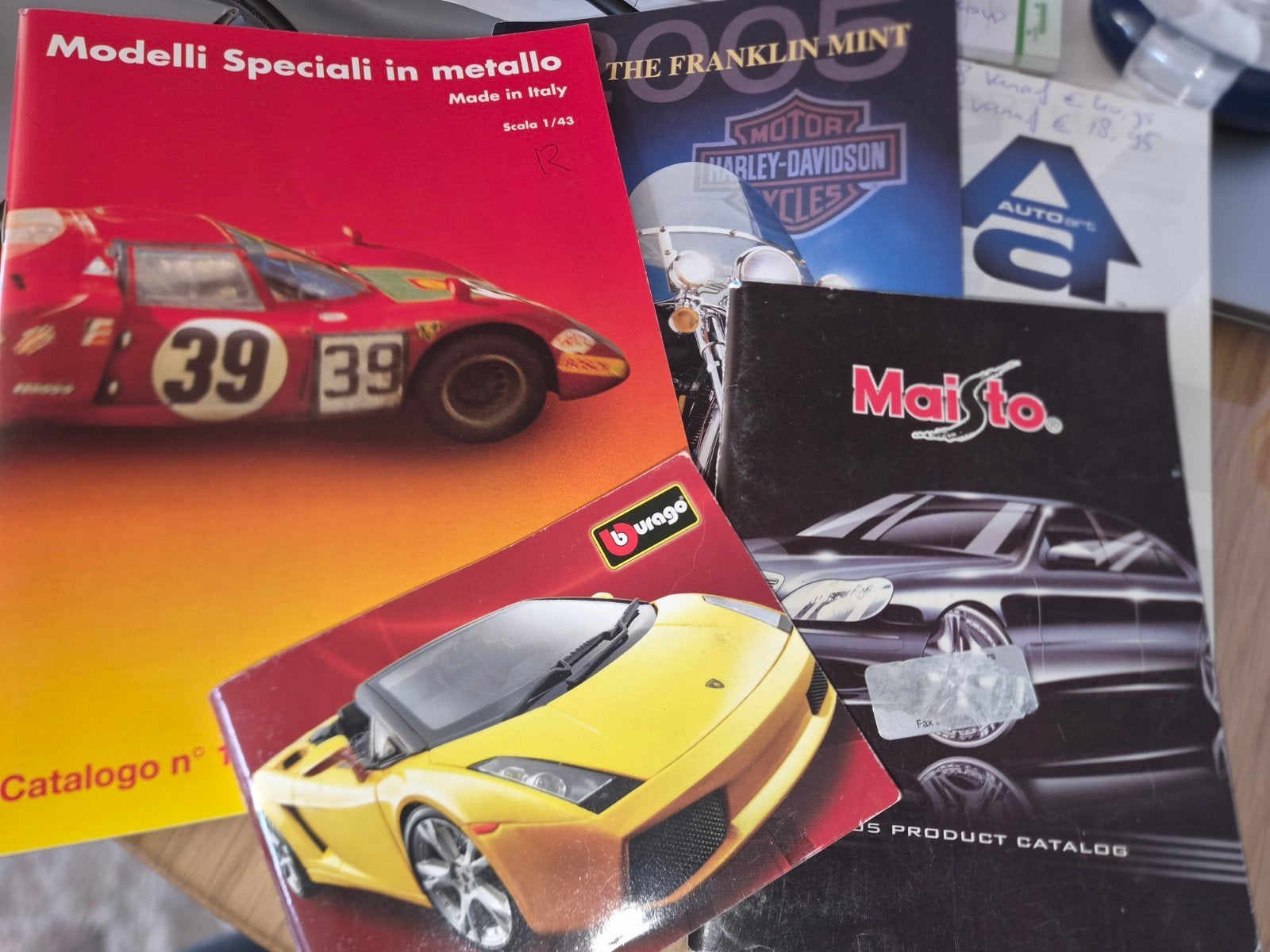 Folders miniatuur auto's, Ophalen of Verzenden, Gebruikt, Groter dan 1:32, Auto