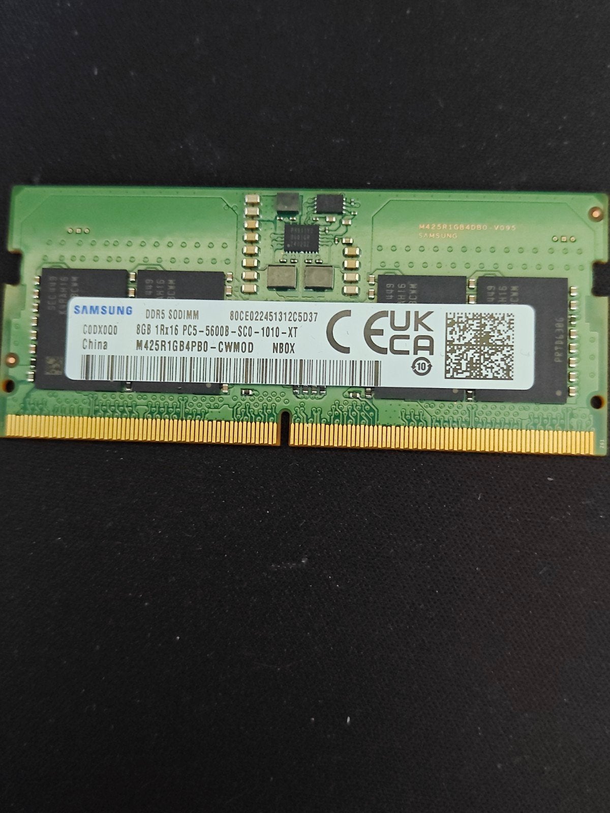 8GB DDR5 SODIMM RAM 5600MHz voor Laptop, Computers en Software, RAM geheugen, 8 GB, Ophalen of Verzenden, Zo goed als nieuw, DDR5