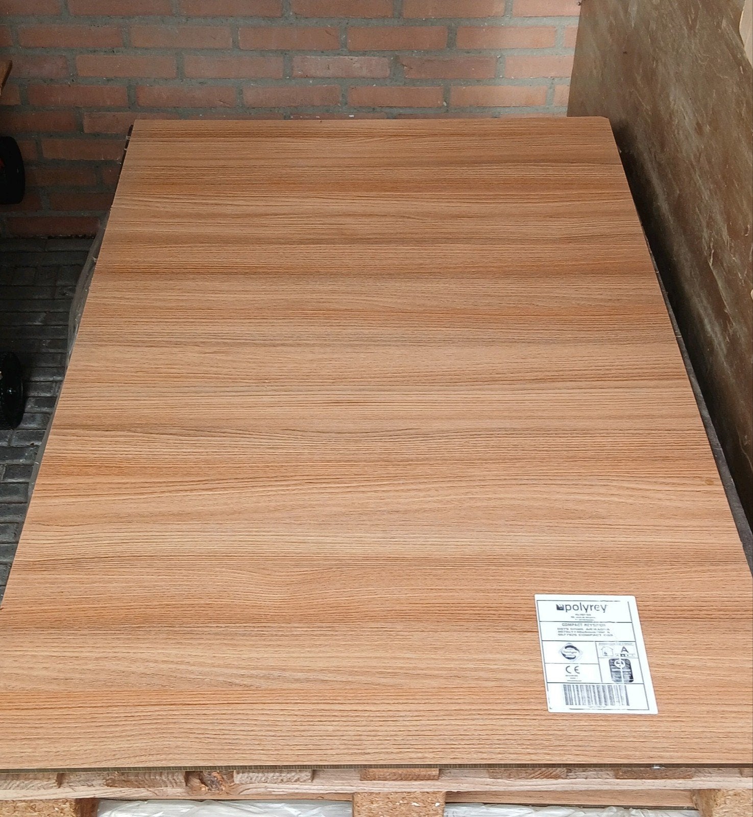 Trespa/HPL platen met hout motief 124cm x 79cm. 8mm dik, Ophalen, Nieuw, HPL, Minder dan 20 mm
