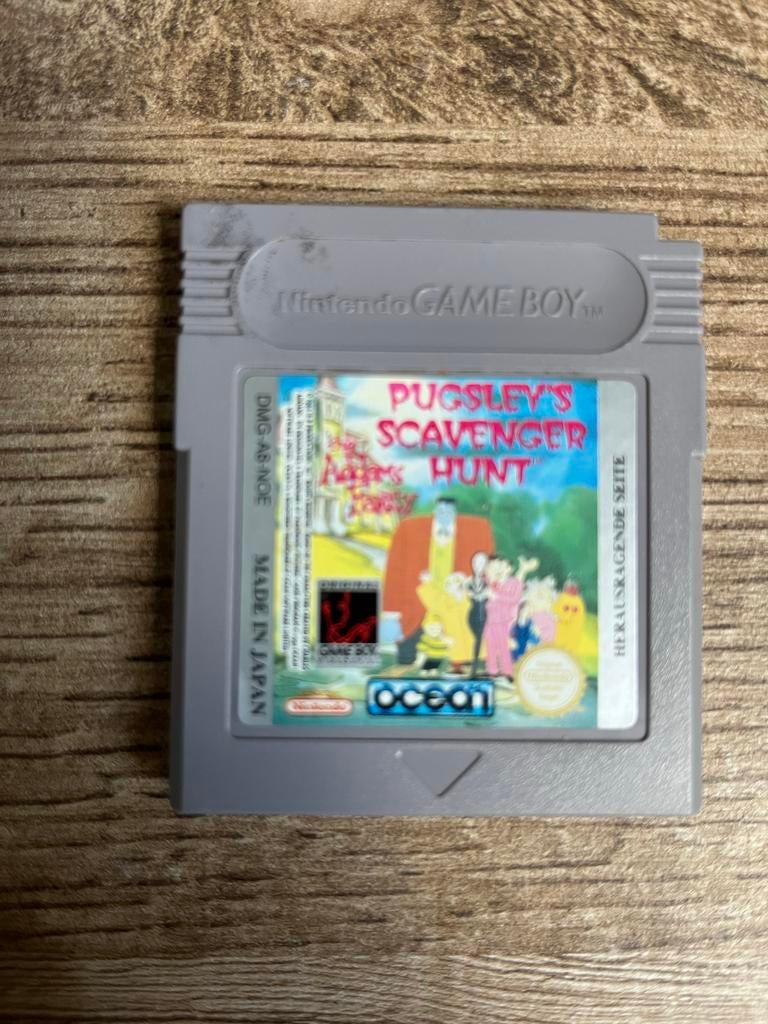 Pugsley's Scavenger Hunt Game Boy, Ophalen, Gebruikt, Avontuur en Actie