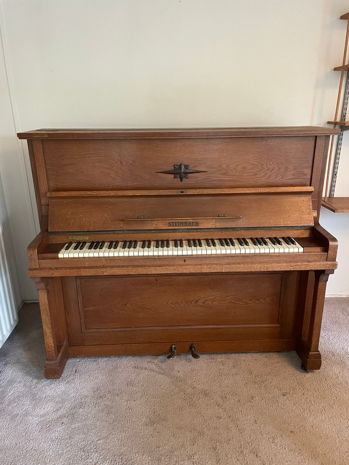 Steinbach piano, Ophalen, Gebruikt, Bruin, Piano