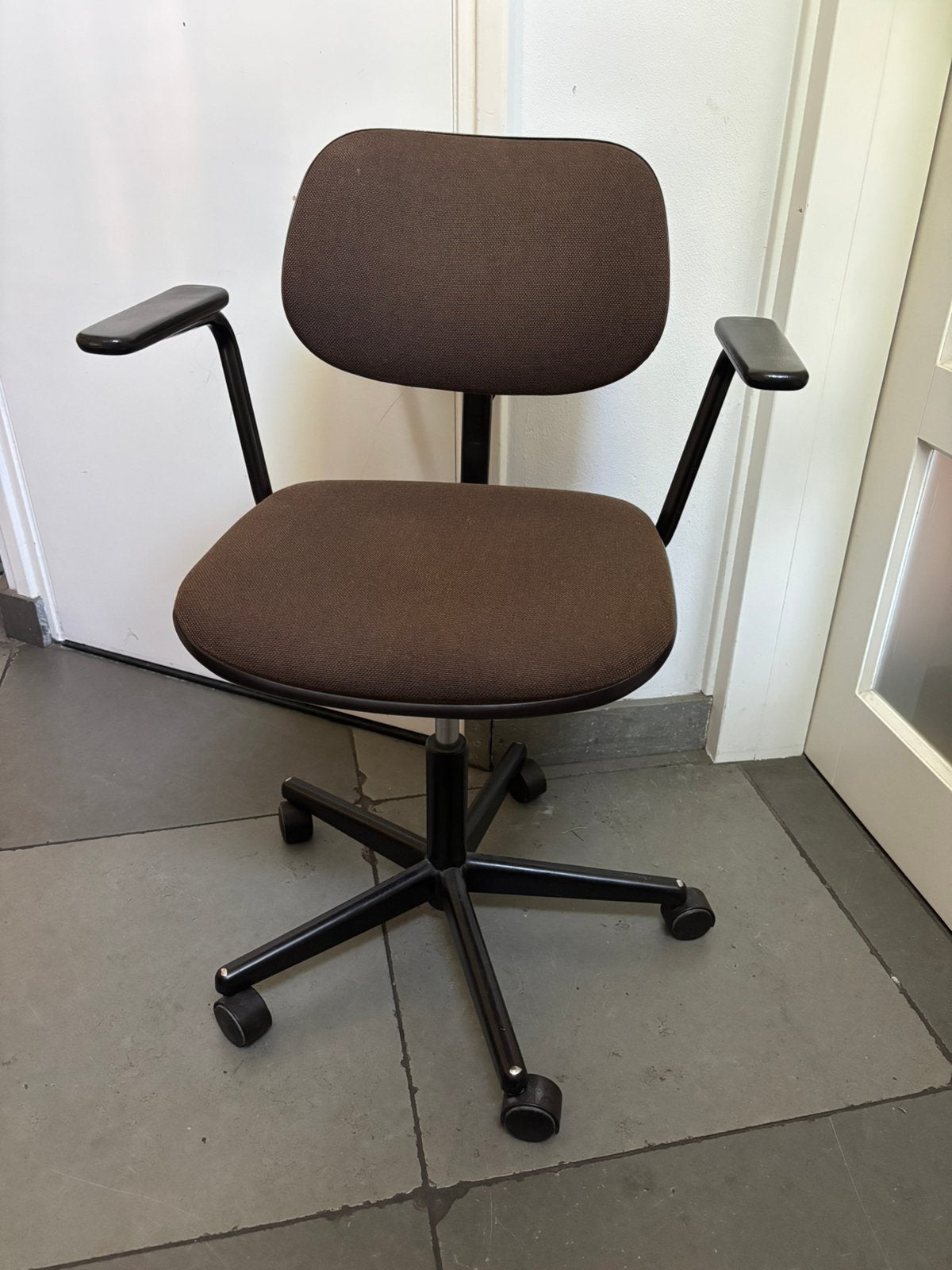 vintage bureaustoel jaren 80 Ahrend - De Cirkel Friso Kramer, Ophalen, Bruin, ., Zo goed als nieuw