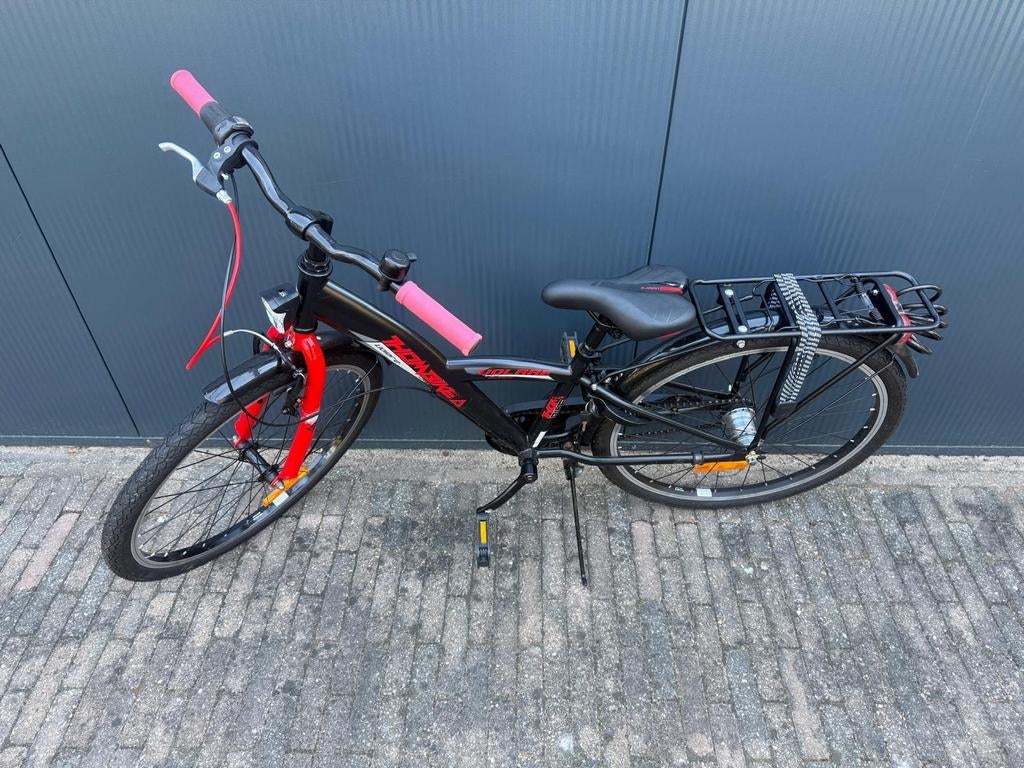 2 Volare Thombike fietsen 24 inch rood en groen, Ophalen, 24 inch, Versnellingen, Zo goed als nieuw