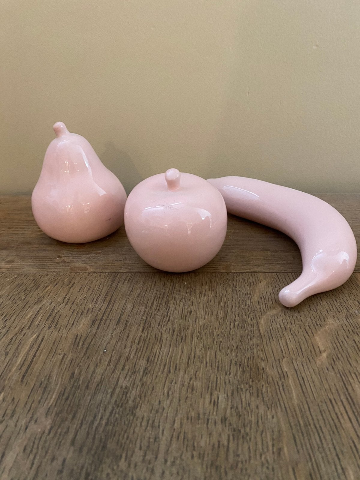 Roze fruit van porselein, Ophalen of Verzenden, Zo goed als nieuw