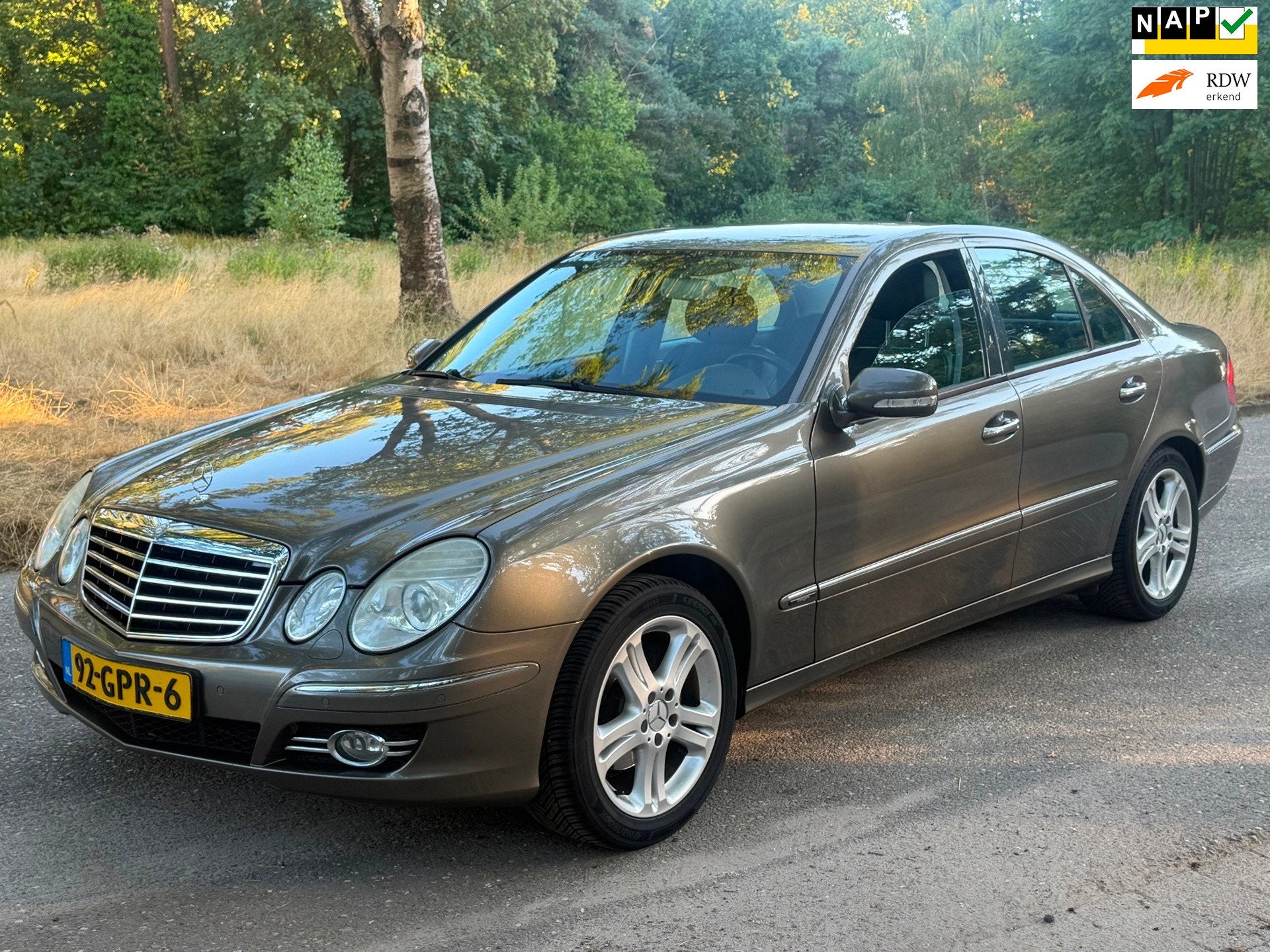 Mercedes-Benz E-klasse 200 CDI Avantgarde 2008 Sedan Topstaa, Automaat, Gebruikt, Zwart, 4 cilinders