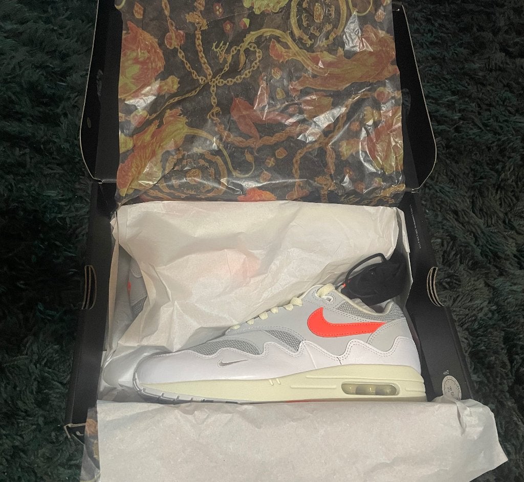 Nike Airmax 1 Patta Hyper Crimson White, Overige kleuren, Nike, Nieuw, Ophalen of Verzenden