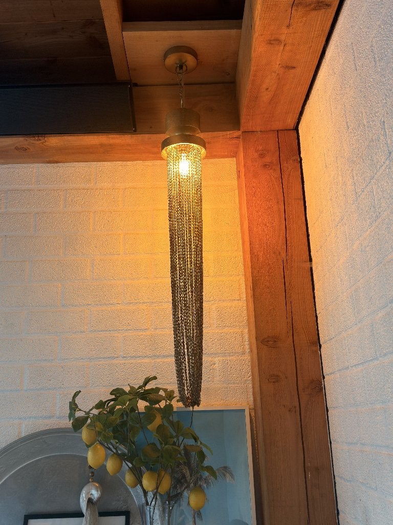 exclusieve Poldr design hanglamp hotel chic stijl., Verzenden, Zo goed als nieuw, Metaal, Hotel chic