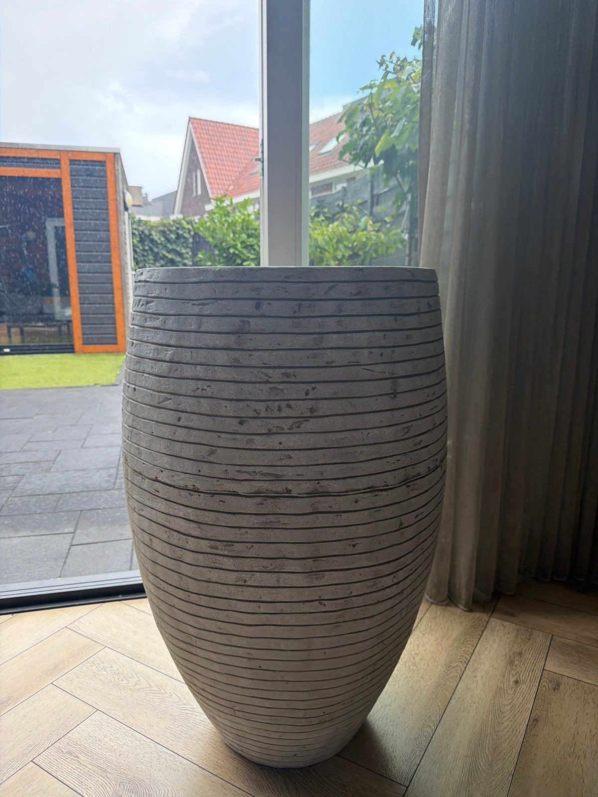Kunststof XL pot voor binnen/buiten, Ophalen, Kunststof, Gebruikt, 40 cm of meer