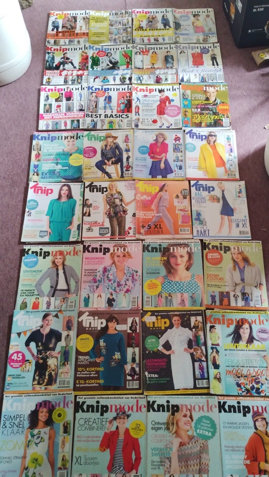 32 stuks knipmode knip mode knips 2011-2015 / patronen los, Ophalen of Verzenden, Zo goed als nieuw, Vrouw, Knipmode