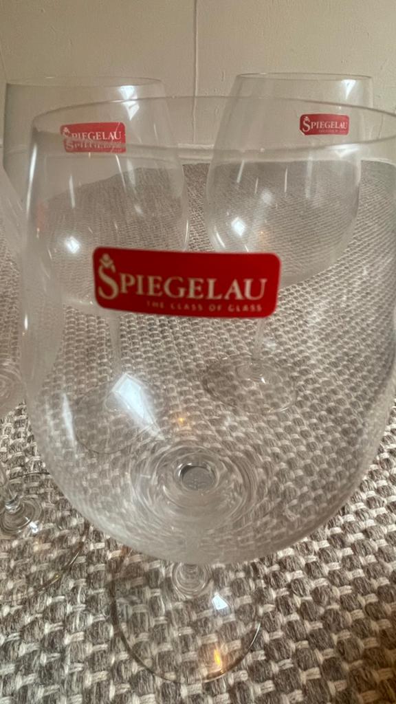 Spiegelau wijnglazen - Set van 4, Ophalen, Glas of Glazen, Effen, Glas