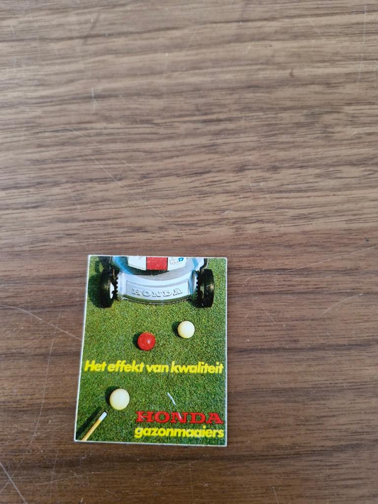 7473  Honda grasmaaier sticker - Het effect van kwaliteit, Verzamelen, Ophalen of Verzenden, Gebruikt, Merk