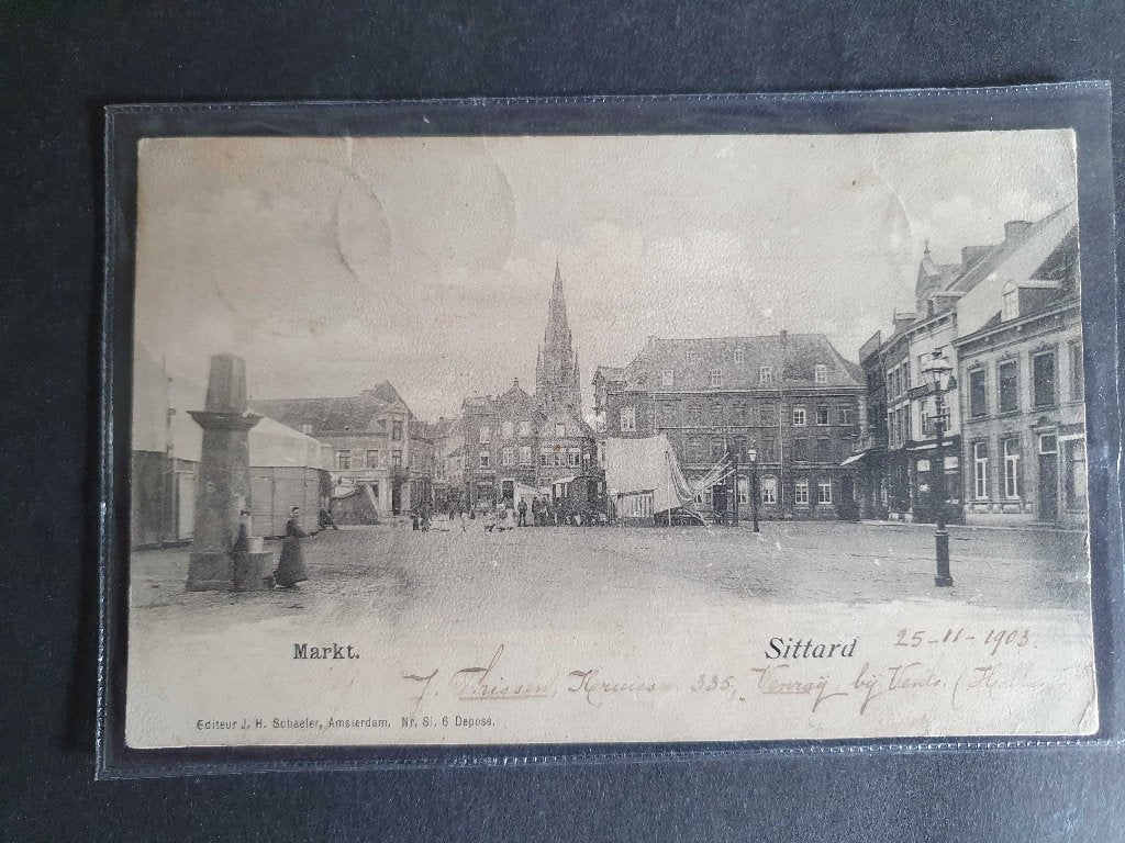ansicht collectie SITTARD 1903 CIRCUS KERMIS TOPKAART, Ophalen of Verzenden, Voor 1920, Limburg