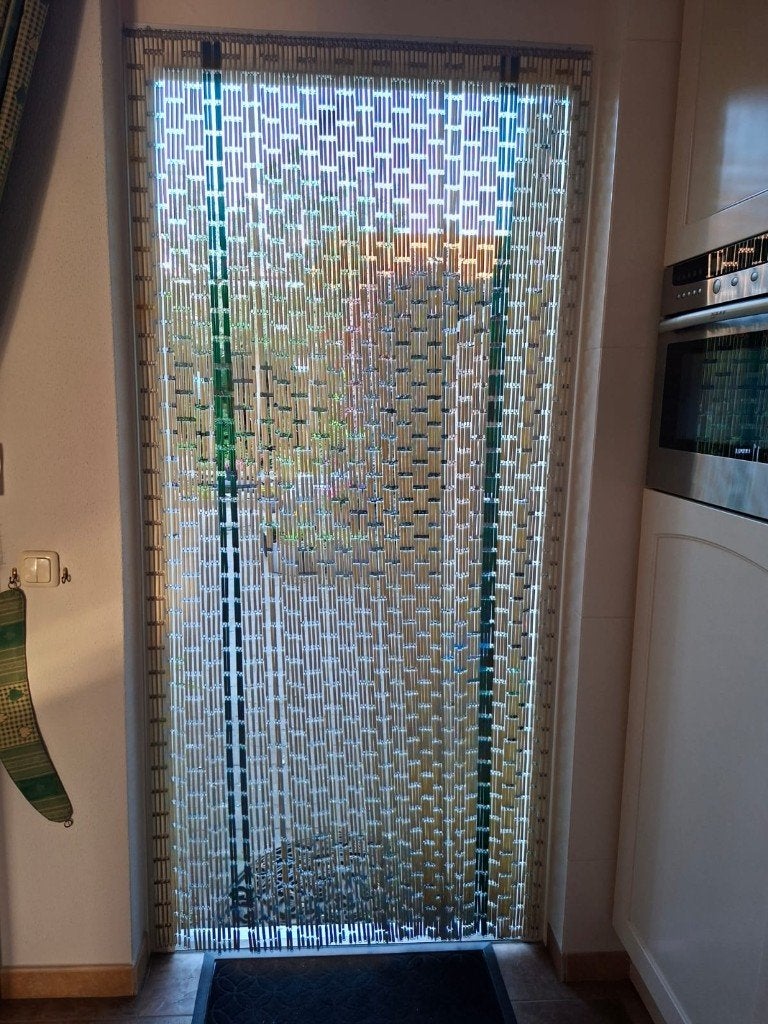 Vliegengordijn, Doe-het-zelf en Verbouw, Deuren en Horren, Kunststof, Gebruikt, 215 cm of meer, Overige typen