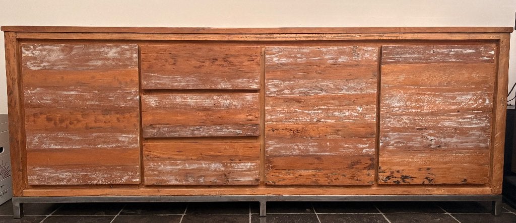 Dressoir Tower Living Venetië, Ophalen, Gebruikt, Teakhout, Met lade(s)
