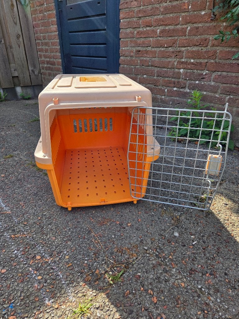 Hard shell Dog / Cat Carrier Cage (airline approved), Ophalen, Gebruikt
