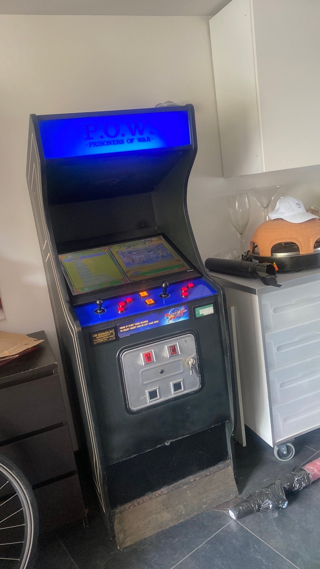 Arcade game kast met  apart origineel beeldscherm, Gebruikt, 2 spelers, Vanaf 7 jaar, Ophalen