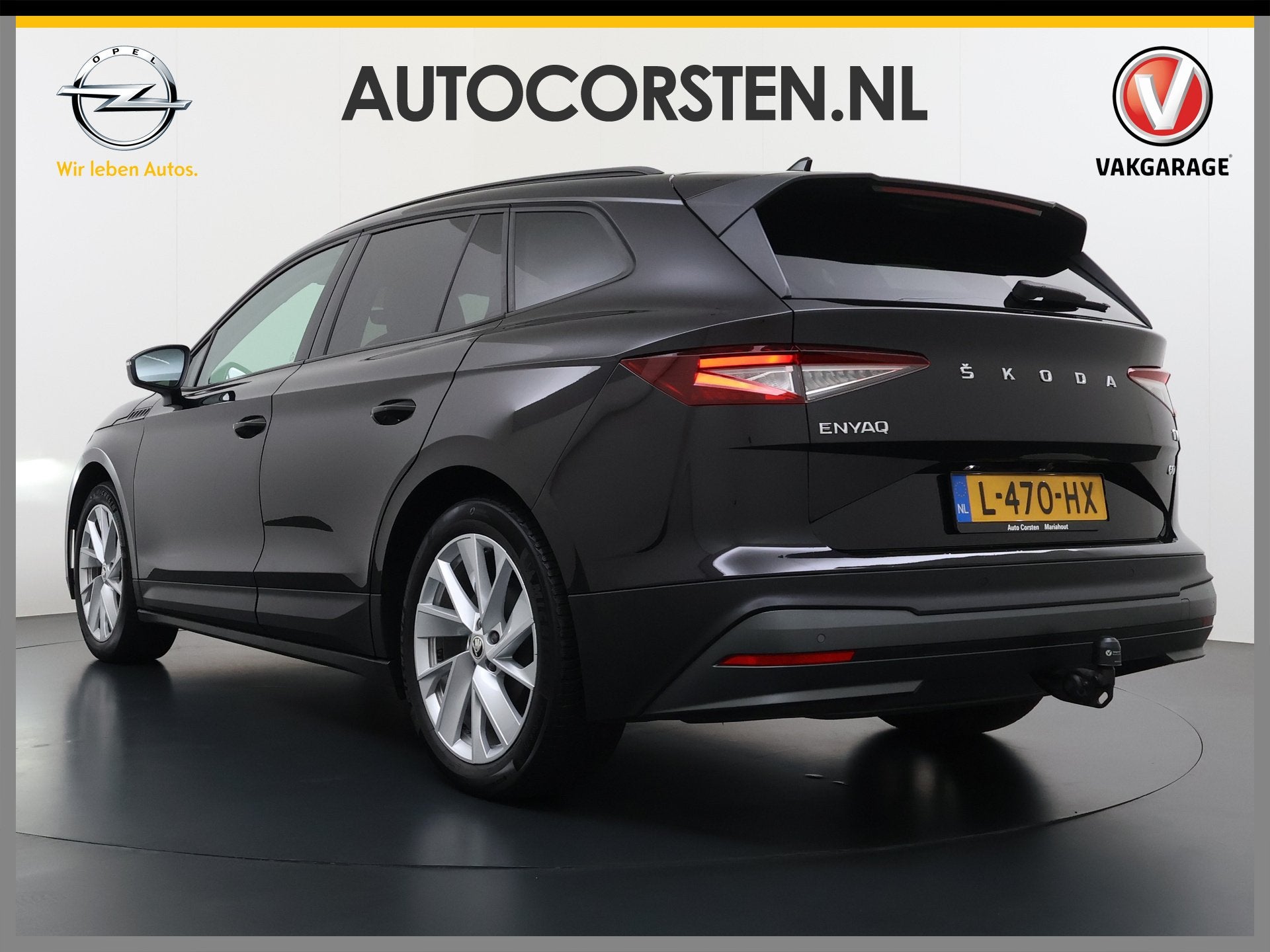 Skoda Enyaq iV Pano.Dak Vol-Leer Trekhaak Adap.Cruise 20" St, Automaat, Achterwielaandrijving, Gebruikt, 179 pk