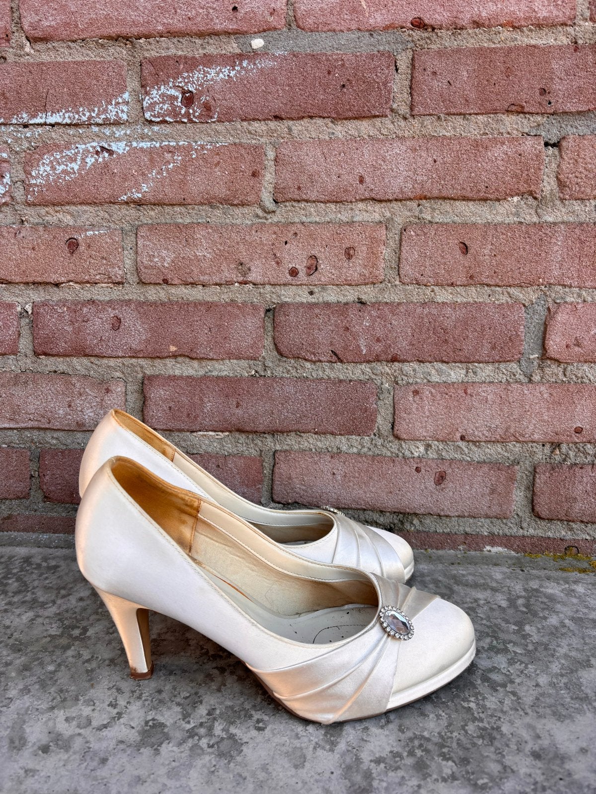 Pink Paradox London trouwschoenen crèmekleurig maat 41, Ophalen, Zo goed als nieuw, Beige, Pumps