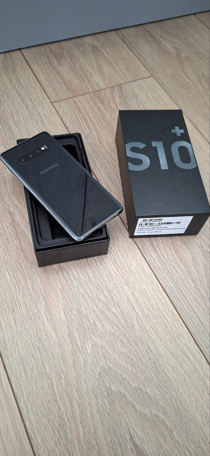 Samsung Galaxy S10+ 128GB Prism Black, Telecommunicatie, Mobiele telefoons | Samsung, Ophalen, Zwart, Touchscreen, Zo goed als nieuw