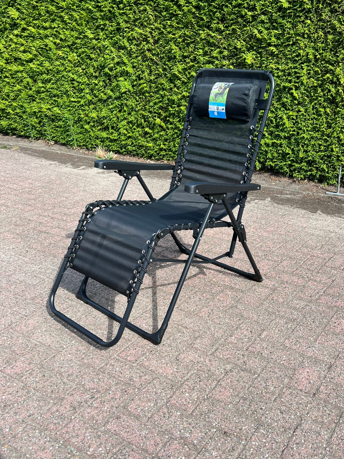 Tuinstoel ligbed campingstoel, Ophalen, Nieuw, Aluminium, Verstelbaar