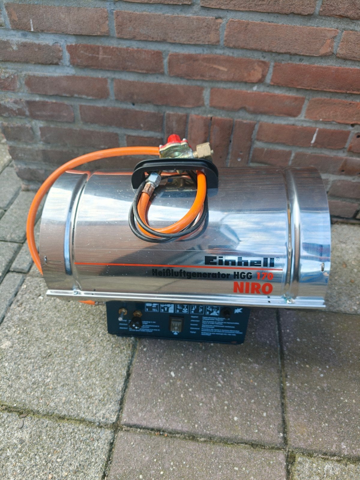 Einhell HGG 170 NIRO heteluchtkanon gaskachel, Doe-het-zelf en Verbouw, 30 tot 80 cm, Gebruikt, Kachel, Minder dan 60 cm