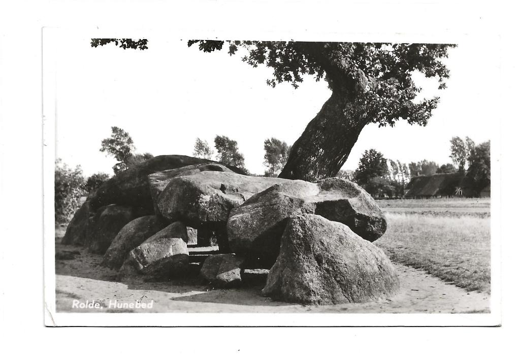 BF548-Rolde,Hunebed, Verzamelen, Ansichtkaarten | Nederland, Verzenden, 1940 tot 1960, Gelopen, Drenthe