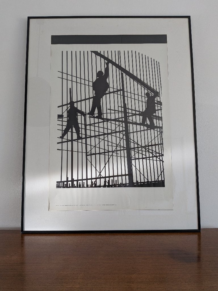 XL Vintage promo poster Randstad Uitzendbureau, 1988, Verzamelen, Ophalen, Overige typen