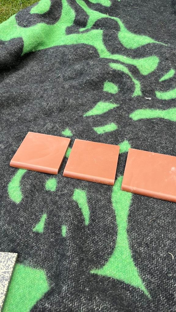 4 x winckelmans rouge afgerond, Zo goed als nieuw, Minder dan 5 m², Wandtegels, Keramiek