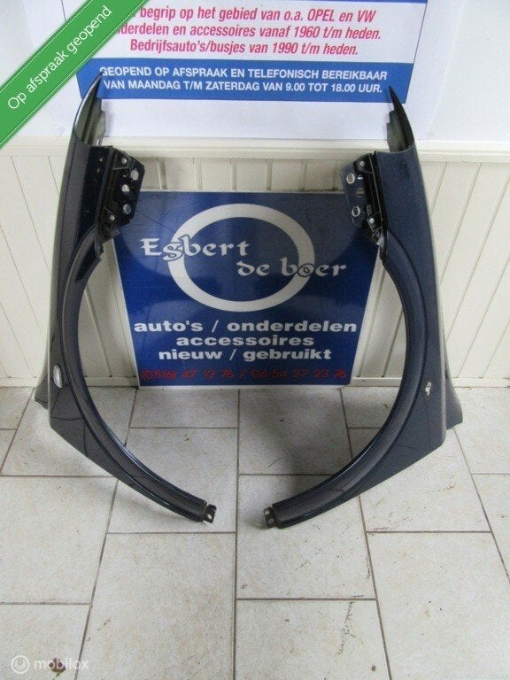 Spatbord voorscherm L+R Opel Astra G,bj '98 tm '03, Gebruikt, Opel, Ophalen of Verzenden, Opel