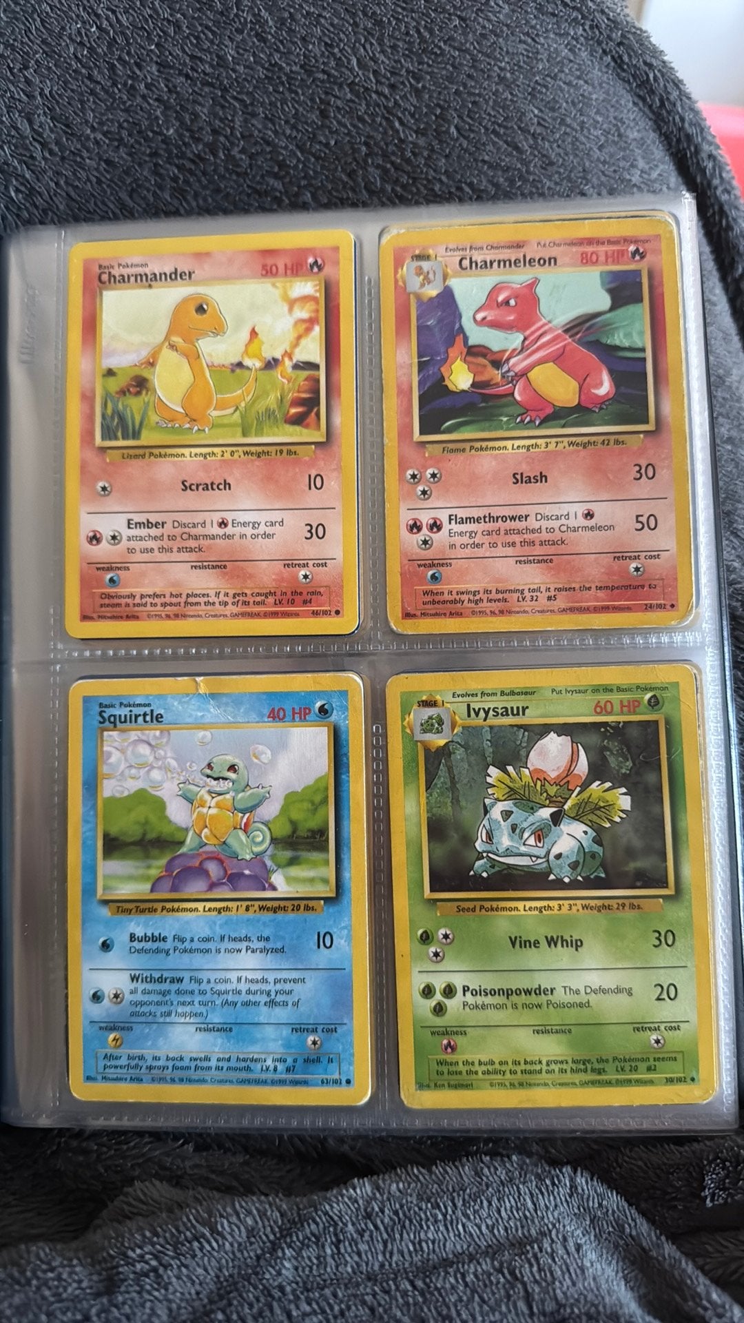 Map oude pokemonkaarten (eng), Ophalen of Verzenden, Gebruikt