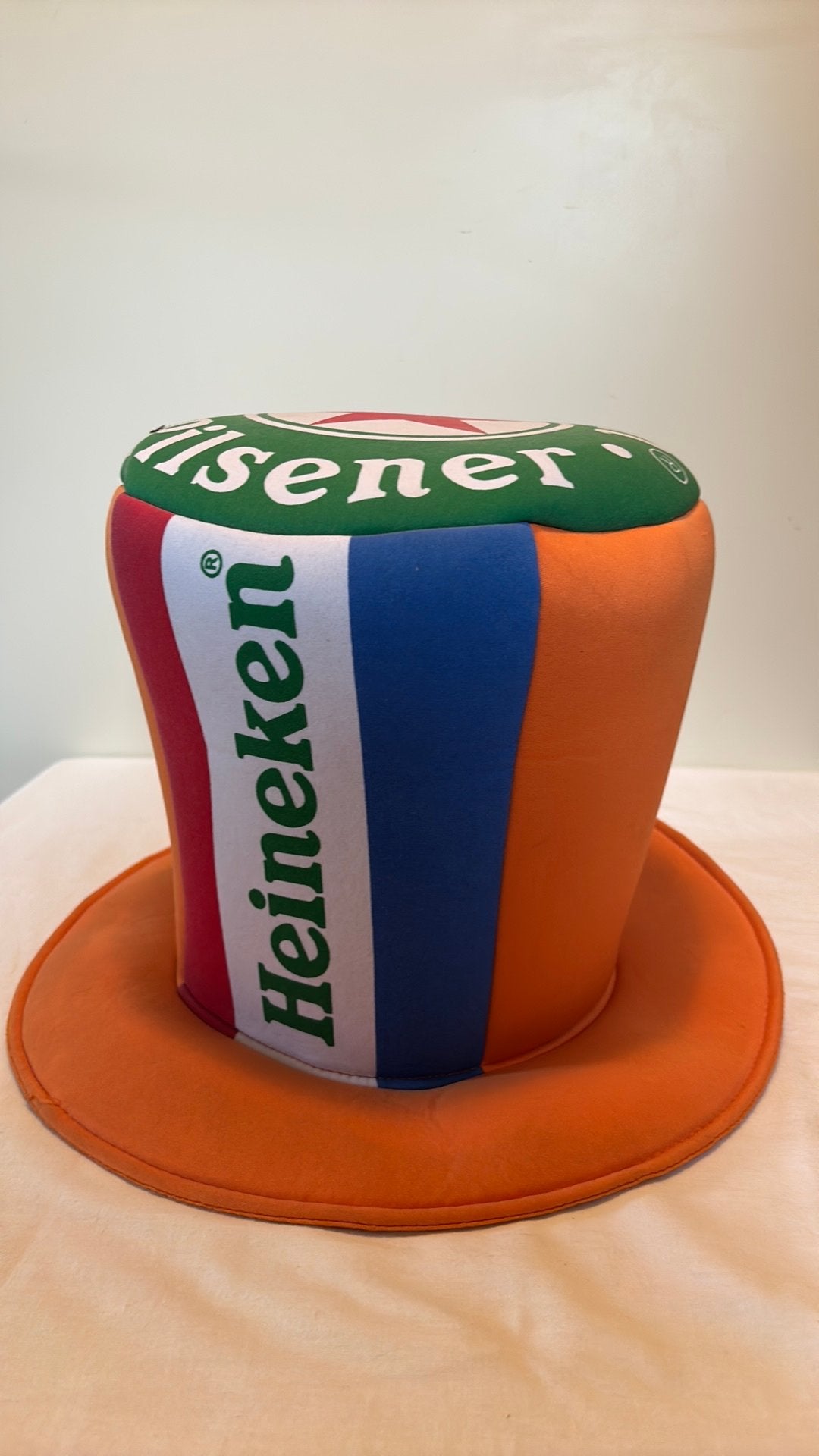 Vintage oranje Heineken hoed WK voetbal, Ophalen of Verzenden, Zo goed als nieuw