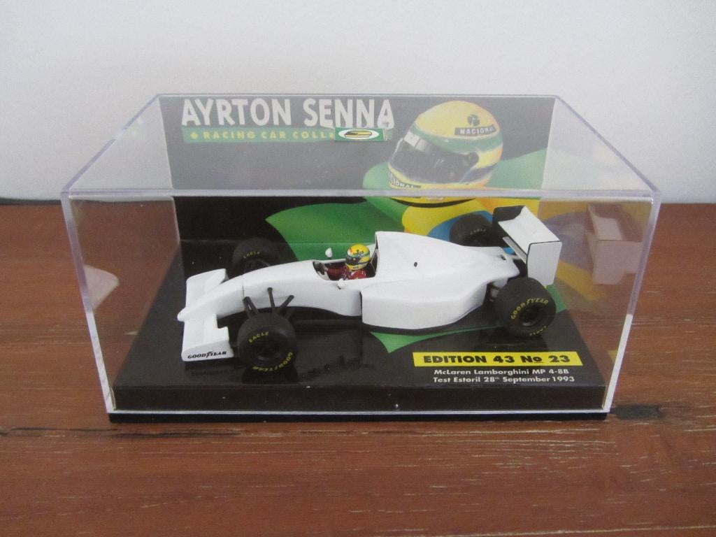 Ayrton Senna Racing Car Collection - McLaren Lamborghini MP, Ophalen of Verzenden, Nieuw, Auto, MiniChamps