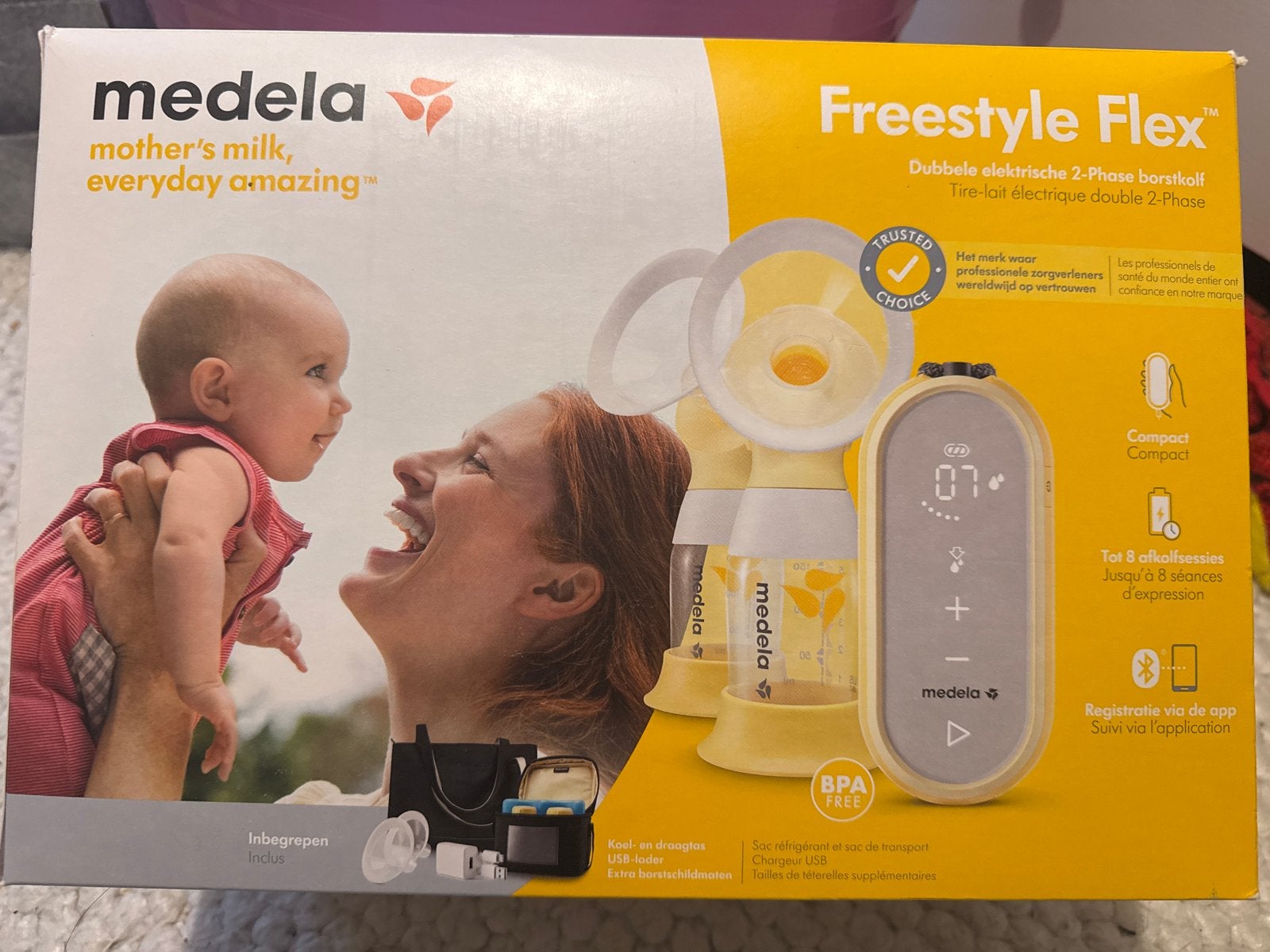 Medela Freestyle Flex Dubbele Elektrische Borstkolf - Nieuw, Ophalen of Verzenden, Nieuw