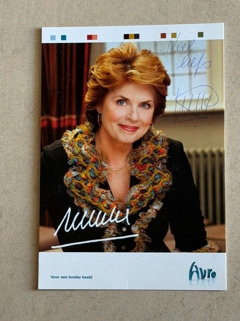 Nelleke van der Krogt met originele handtekening., Ophalen of Verzenden