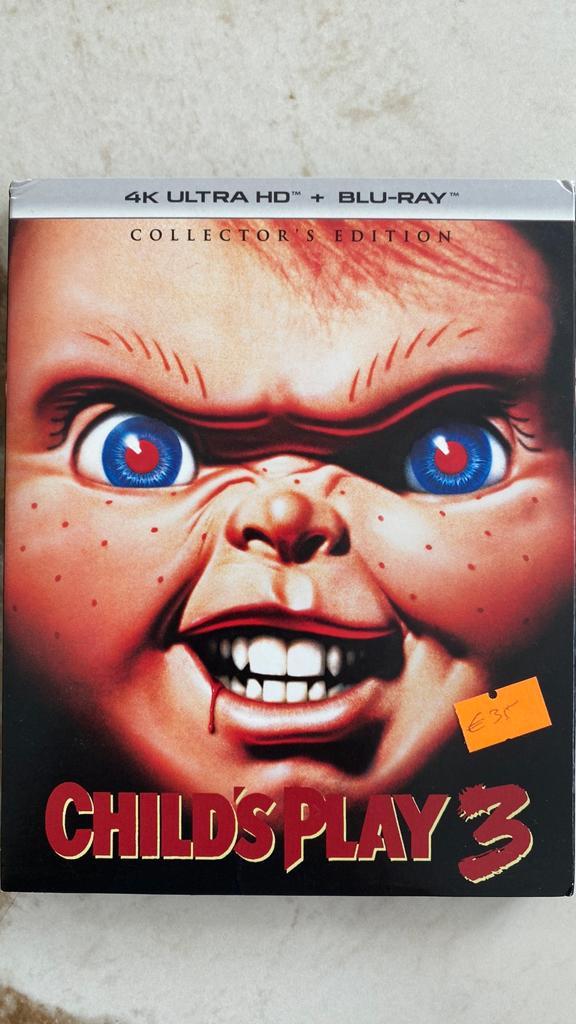 Childs play 3 4K UHD blu ray met slipcover, Ophalen of Verzenden, Zo goed als nieuw, Horror