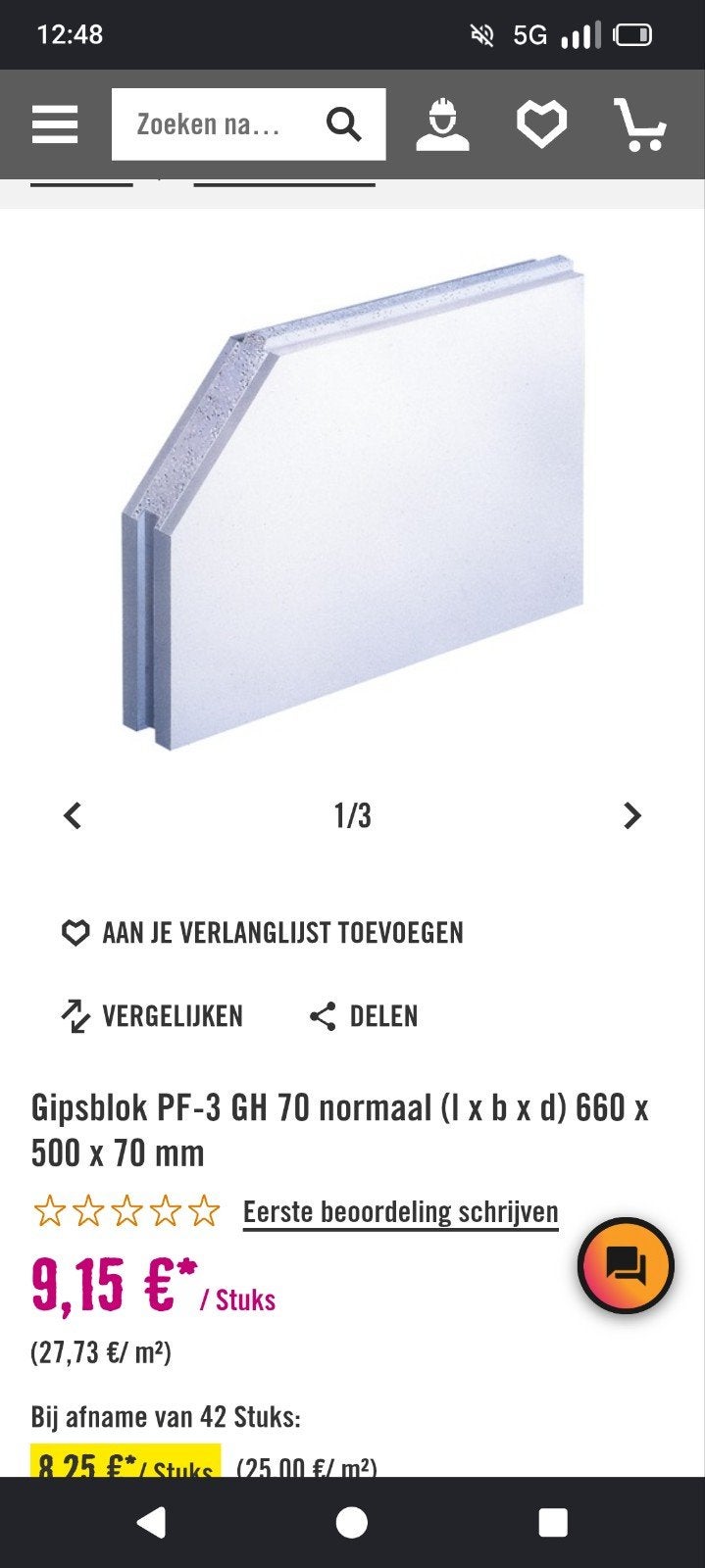Gipsblok, Ophalen