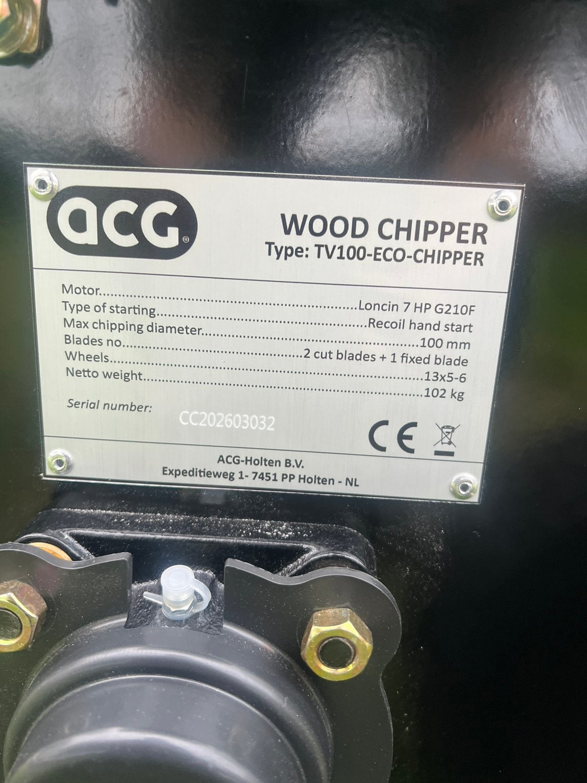Nieuwe ACG takken hakselaar 7pk, gebruiksklaar afgeleverd!, Tuin en Terras, ACG, Benzine, ACG, Nieuw