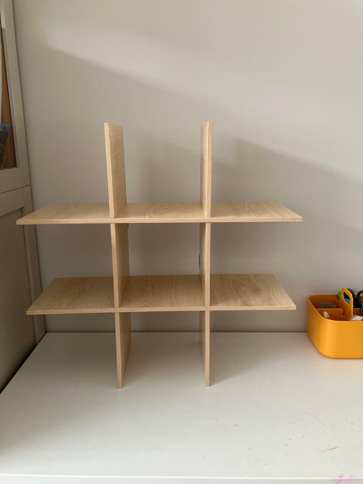 Houten Bureau Organizer / Boekenplank, Ophalen, Gebruikt