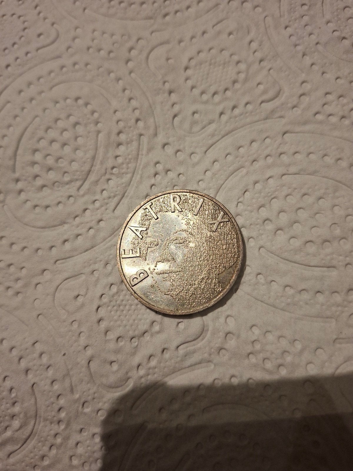 Zilveren 5 euro munt Koningin Beatrix, Ophalen of Verzenden, Koningin Beatrix, 5 gulden