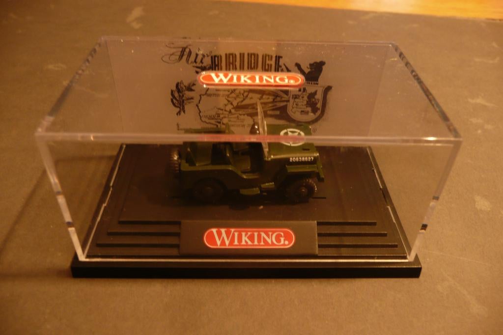 Wiking 1010129 HO spoor Willys Jeep Airbridge Berlin US Army, Ophalen of Verzenden, Nieuw, Auto, Wiking