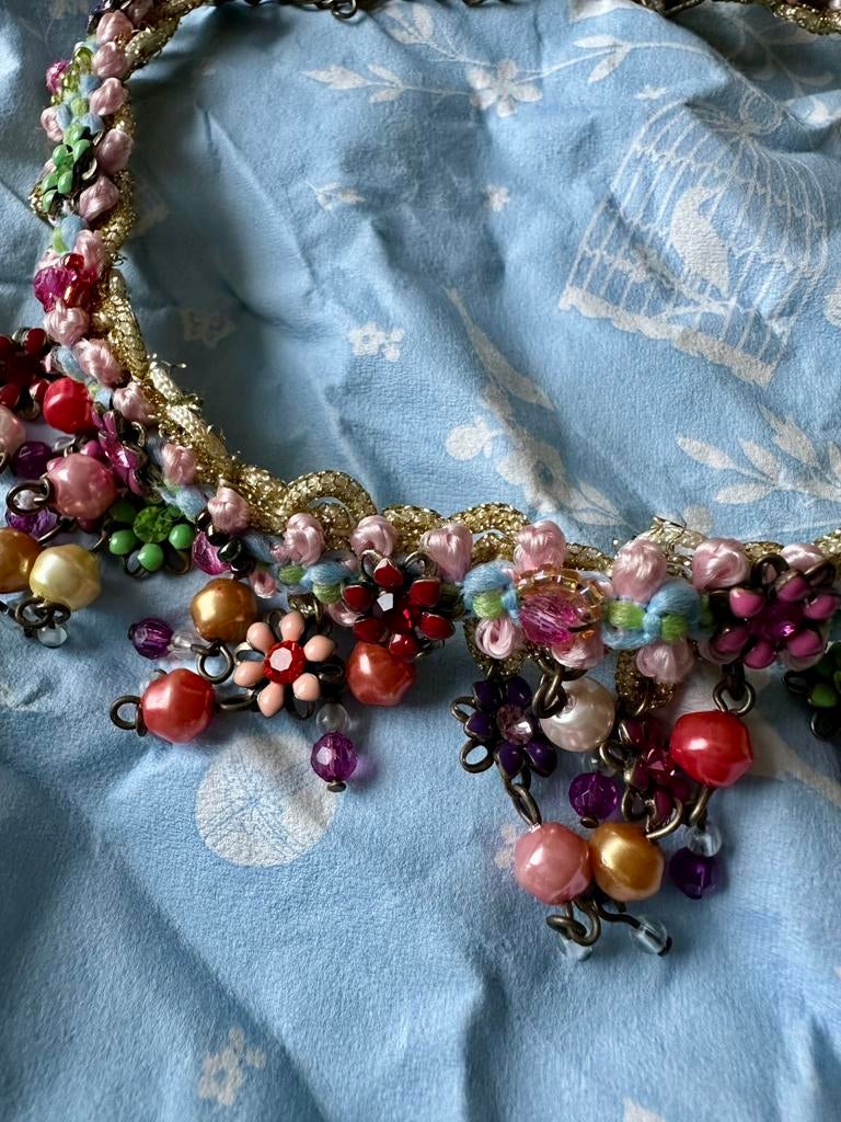 Prachtige ketting ( Michal Negrin stijl ), Sieraden, Tassen en Uiterlijk, Overige materialen, Verstelbaar, Overige kleuren, Ophalen of Verzenden