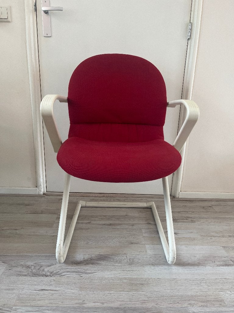 König Neurath bureaustoel, Huis en Inrichting, Bureaustoelen, Ophalen, Gebruikt, Rood, Bureaustoel
