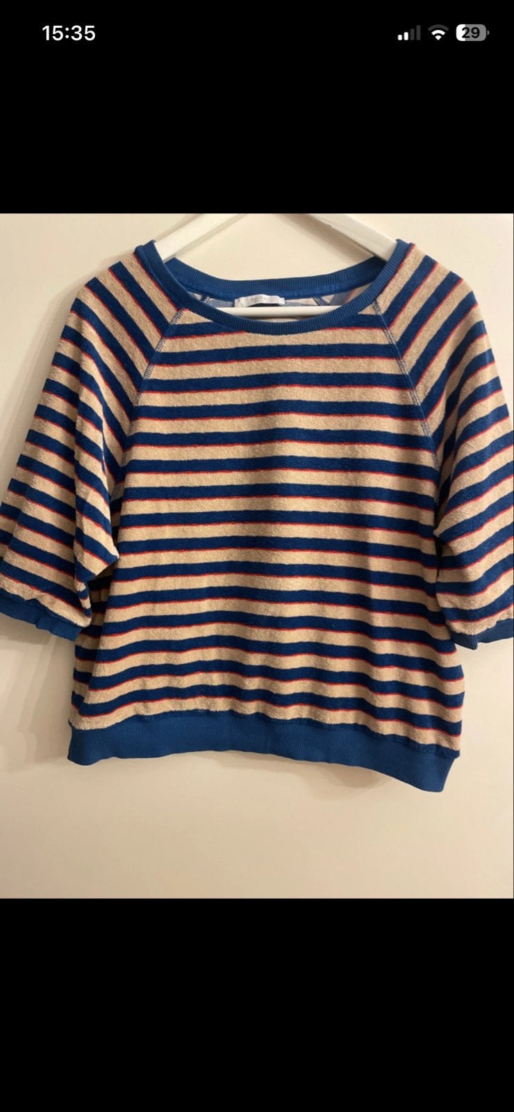Bybar Neva slub stripe top Maat M, Maat 38/40 (M), Blauw, Ophalen of Verzenden, Zo goed als nieuw