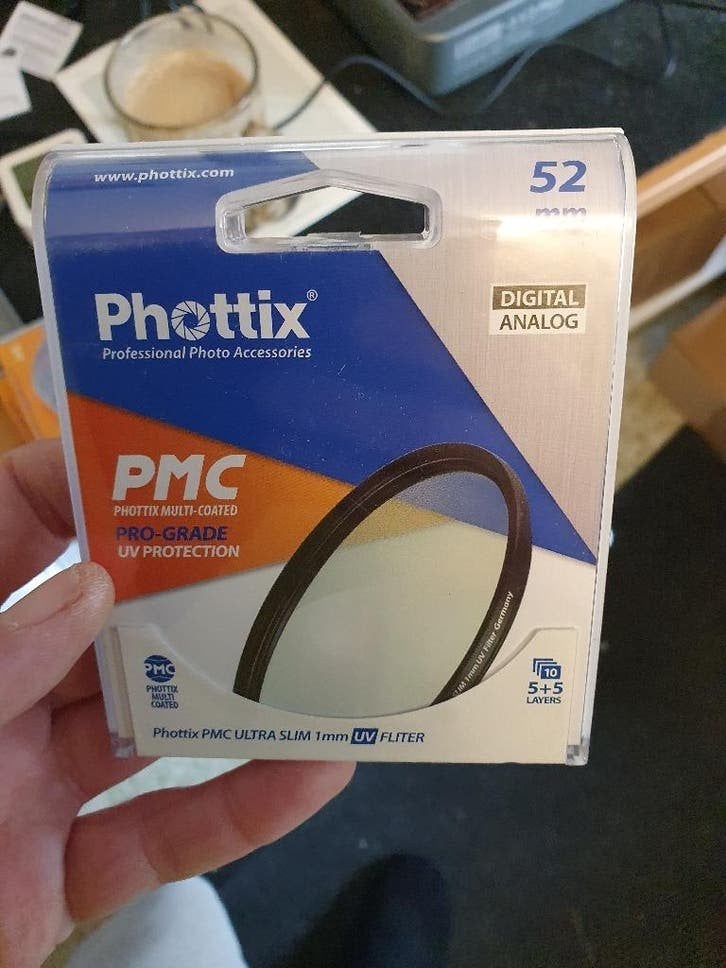 Phottix UV Filters - 52 en 55 mm, Overige merken, Ophalen of Verzenden, Eiberstraat 9 te Dokkum, 50 tot 60 mm