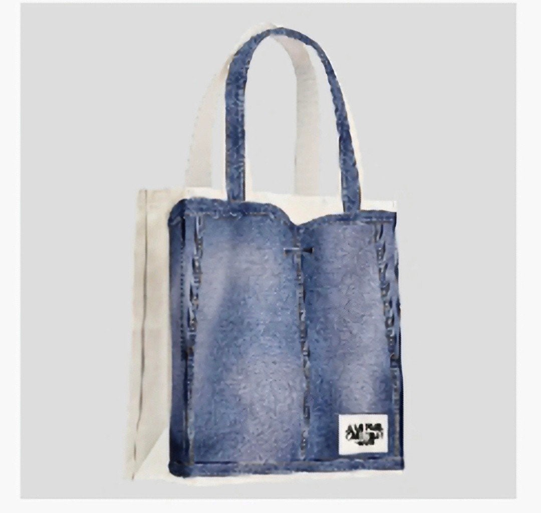 Jean Paul Gaultier - Trompe-L'oeil - schoudertas tote bag, Ophalen of Verzenden, Nieuw, Blauw, Overige merken