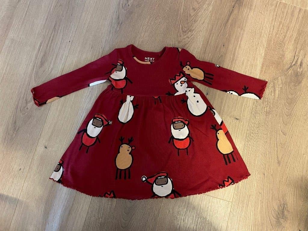 Kerstjurk maat 86, Kinderen en Baby's, Meisje, Jurkje of Rokje, Ophalen of Verzenden, Zo goed als nieuw