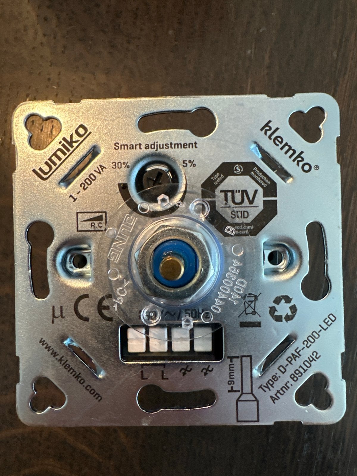 Lumiko Klemko D-PAF-200-LED Dimmer 1-200 VA, Ophalen of Verzenden, Gebruikt, Overige merken, Dimmer