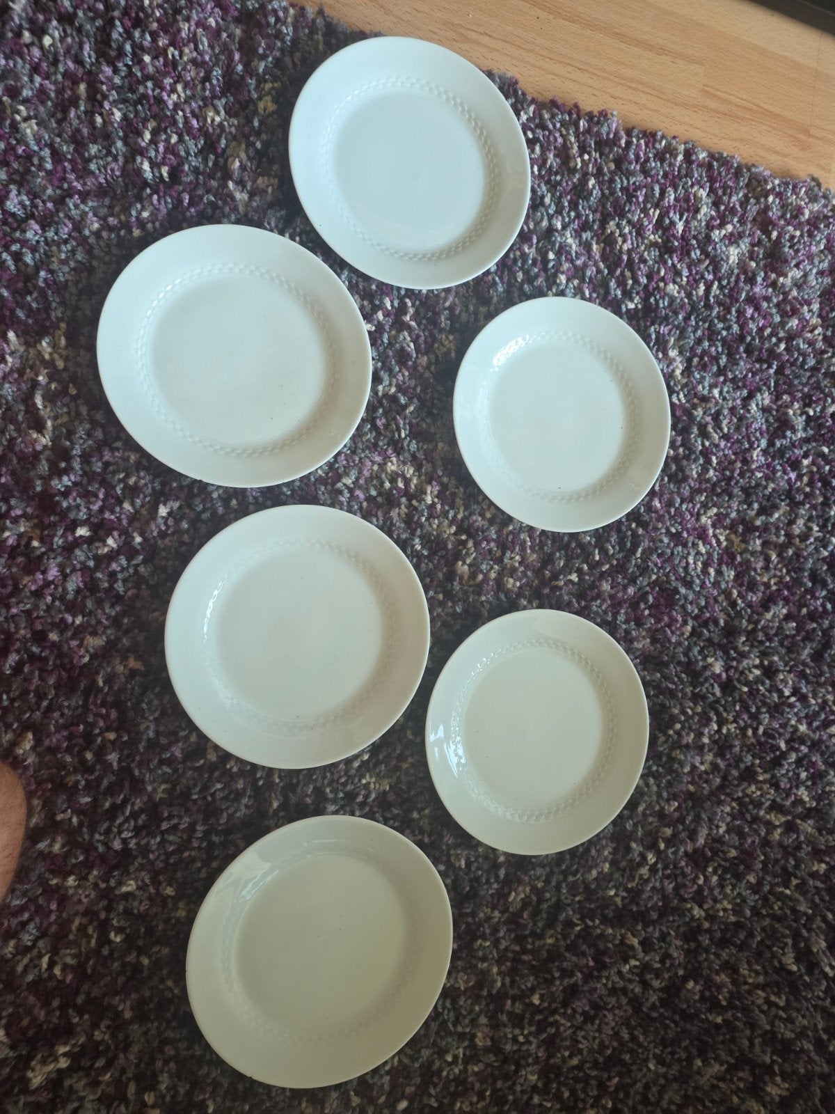 Vintage Tirschenreuth Bavaria Borden (6 stuks) Jaren '50/'60, Ophalen of Verzenden