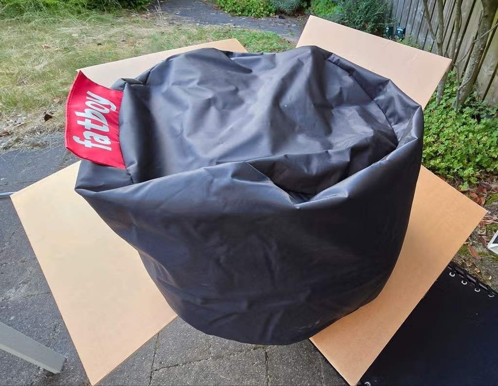 Fatboy Point Zitzak (poef) - Origineel - Zwart - in doos, Ophalen of Verzenden, Zo goed als nieuw, Zwart, Zitzak